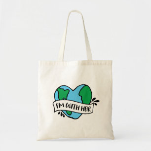 Bolso De Tela Con su icono ecológico Happy Earth Clipart Ecof