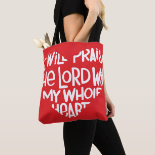 Bolso De Tela Con todo mi corazón