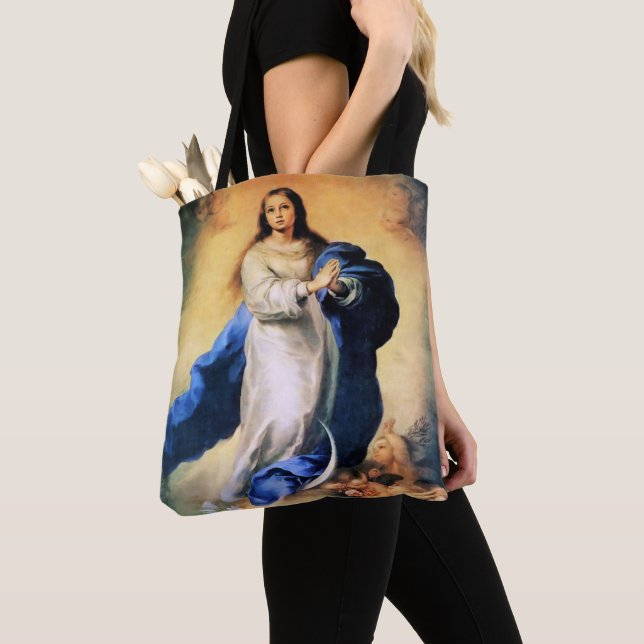 Bolso De Tela Concepción Inmaculada Oro (Detalle)