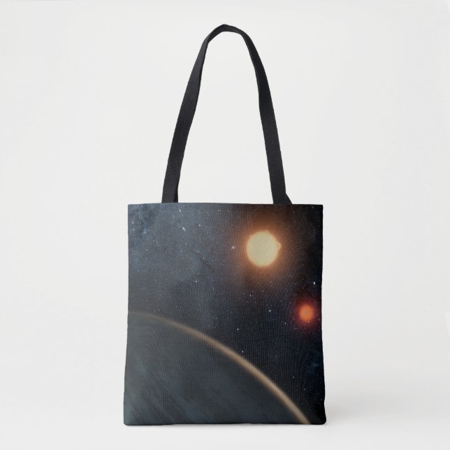 Bolso De Tela Concepto de artista que ilustra a Kepler-16b. (Anverso)