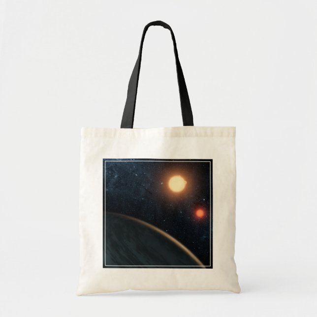 Bolso De Tela Concepto de artista que ilustra a Kepler-16b. (Frente)