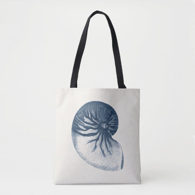 Bolso De Tela Concha de ojos de índigo tiburón (Anverso)