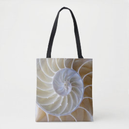Bolso De Tela Concha | Nautilus | Espiral dorada