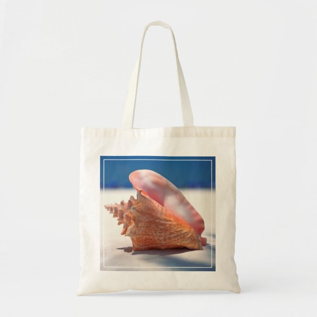 Bolso De Tela Concha Shell en la playa 2 (Frente)