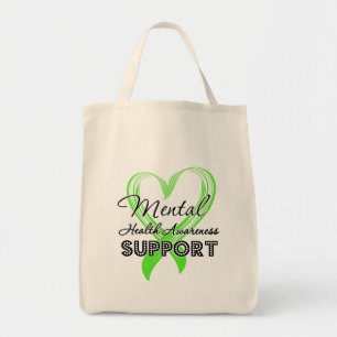 Bolso De Tela Conciencia de la salud mental - ayuda