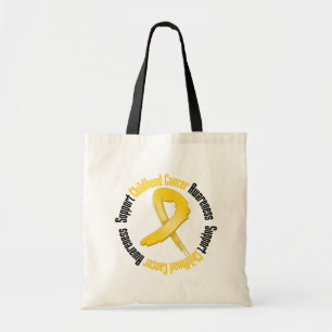 Bolso De Tela Conciencia del cáncer de la niñez de la ayuda