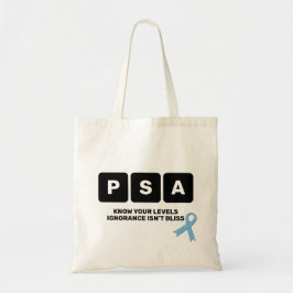Bolso De Tela Conciencia sobre el cáncer de próstata PSA