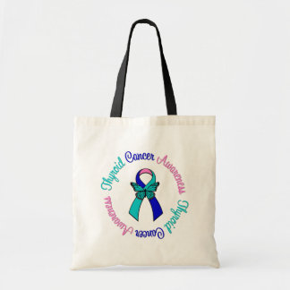 Bolso De Tela Conciencia sobre el cáncer tiroideo
