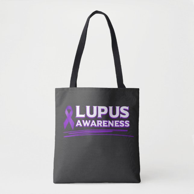 Bolso De Tela Conciencia sobre el Lupus (Anverso)