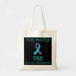 Bolso De Tela Conciencia sobre el suicidio - 988 Camisas - Preve
