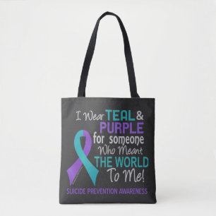 Bolso De Tela Conciencia sobre el Suicidio Alguien Que Significó