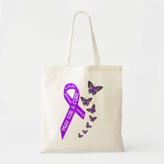 Bolso De Tela Concienciación sobre el cáncer de páncreas Mujeres (Frente)