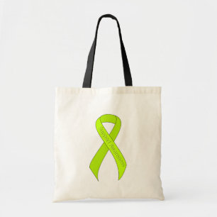Bolso De Tela Concienciación sobre el soporte de la cinta verde
