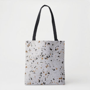 Bolso De Tela Concierto de Terrazzo: Diseño abstracto de época