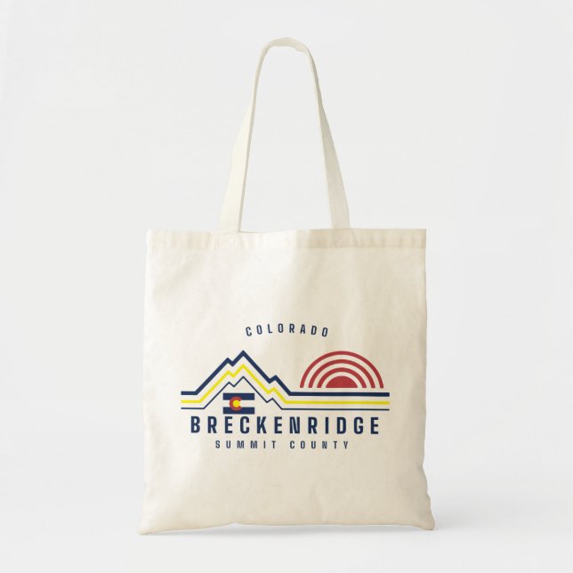 Bolso De Tela Condado de Breckenridge Mountain Summit (Frente)