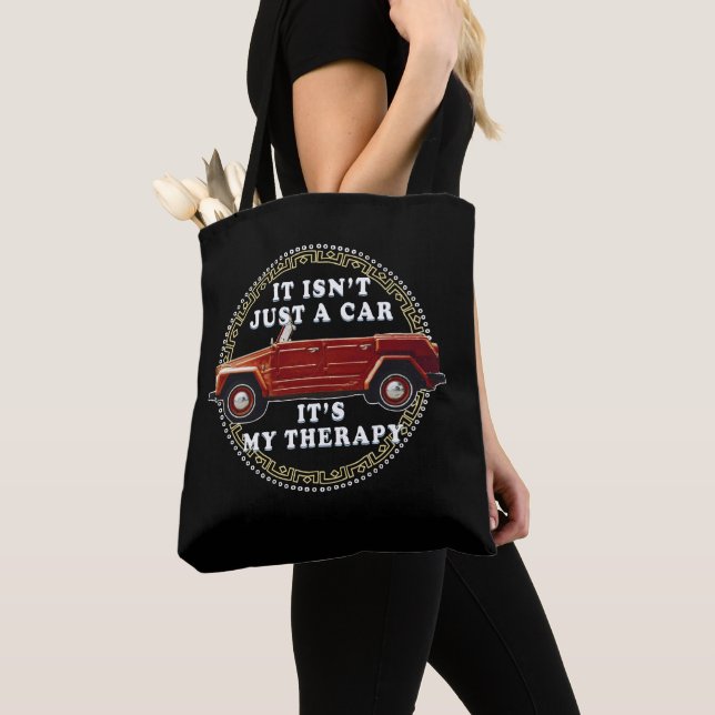 Bolso De Tela conducir un coche es terapia (Detalle)