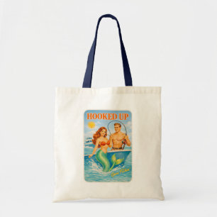 Bolso De Tela Conectado Pesca Chica de Cómic Sirena Divertido Re