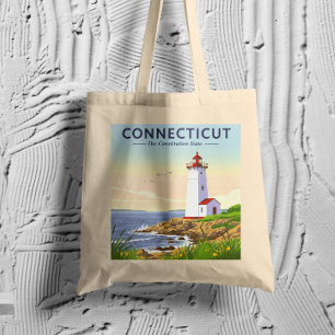Bolso De Tela Conecticut de vintage