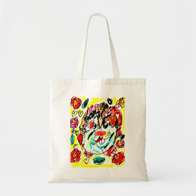 Bolso De Tela Conejillo de indias lindo  (Frente)