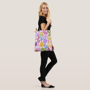 Bolso De Tela conejito con huevos de Pascua
