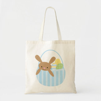 Bolso De Tela Conejito de pascua en una cesta