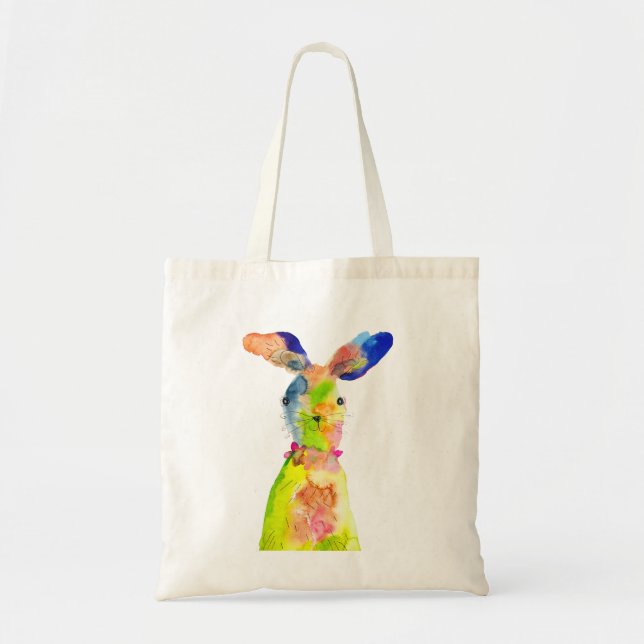Bolso De Tela Conejito de Pascua lindo (Frente)