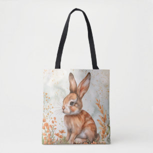 Bolso De Tela Conejito lindo de primavera