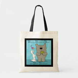 Bolso De Tela Conejo, Birdie y Bear - Los mejores amigos