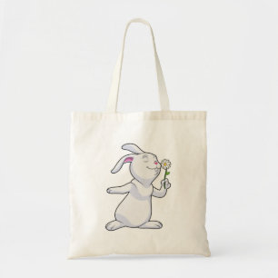Bolso De Tela Conejo con Daisy