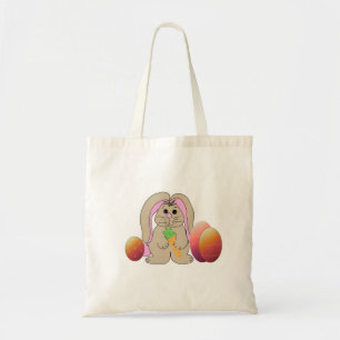 Bolso De Tela Conejo con huevos de Pascua