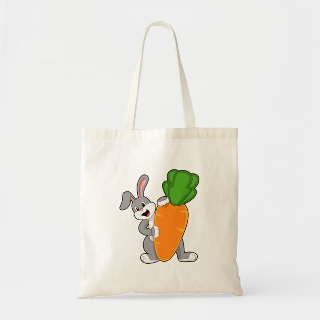 Bolso De Tela Conejo con Zanahoria (Frente)