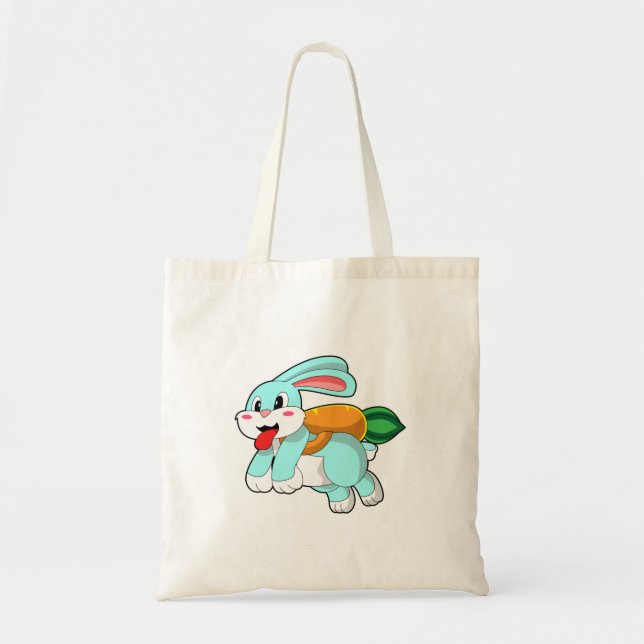 Bolso De Tela Conejo con zanja como cohete (Frente)