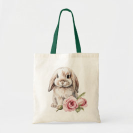 Bolso De Tela Conejo conejo conejo rosa Rose Lop