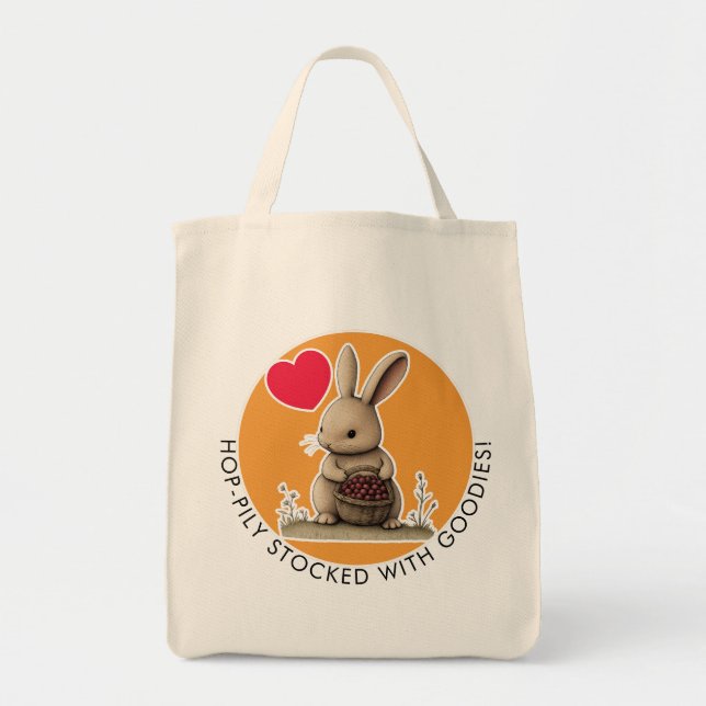 Bolso De Tela Conejo Cute (Frente)
