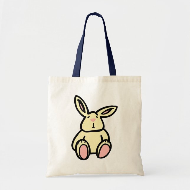 Bolso De Tela Conejo de conejo amarillo lindo (Frente)