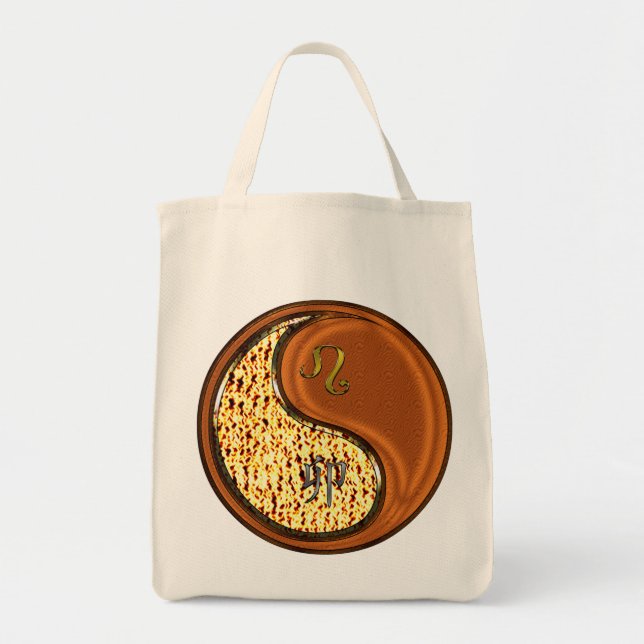 Bolso De Tela Conejo de León y Madera (Frente)