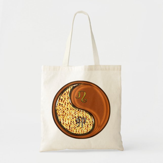 Bolso De Tela Conejo de León y Madera (Frente)