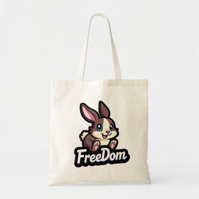 Bolso De Tela Conejo de libertad (Frente)