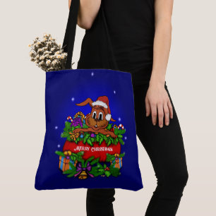 Bolso De Tela Conejo de navidades