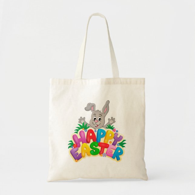 Bolso De Tela Conejo de Pascua (Frente)