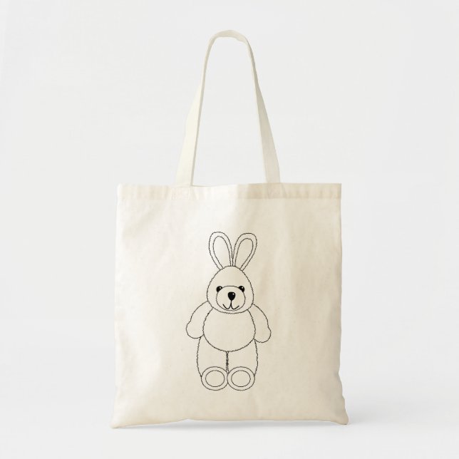 Bolso De Tela Conejo de Pascua (Frente)