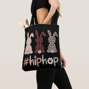 Bolso De Tela Conejo de Pascua de Hip Hop Primavera Lindo