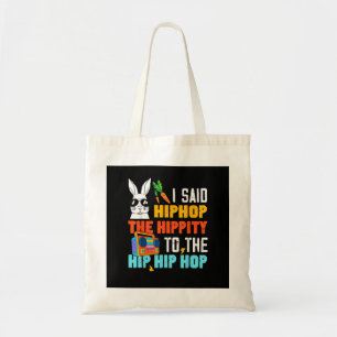 Bolso De Tela Conejo de Pascua divertido Hip Hop Hippity niños y