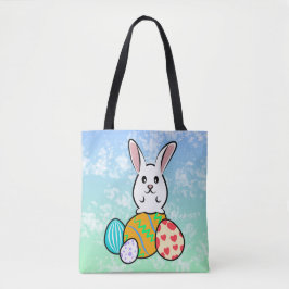 Bolso De Tela Conejo de Pascua en huevos de Pascua