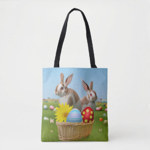 Bolso De Tela Conejo de Pascua para un ánimo positivo