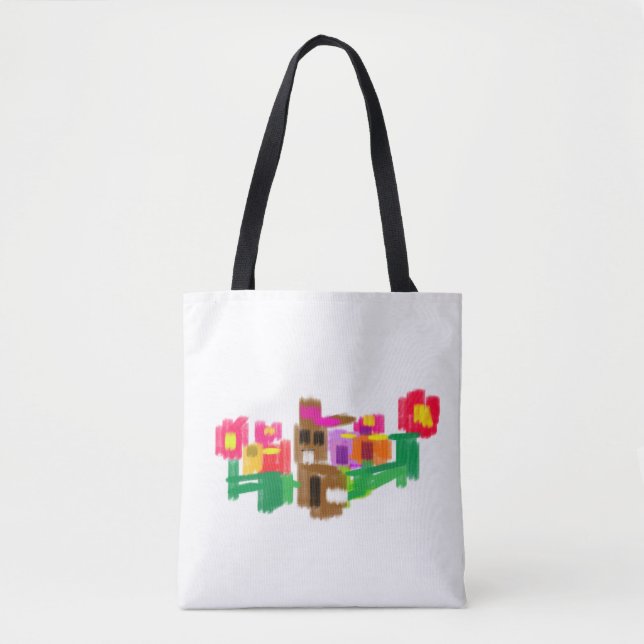 Bolso De Tela Conejo de primavera (Anverso)