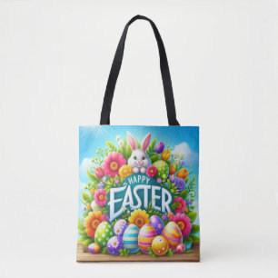 Bolso De Tela Conejo de primavera/Semana Santa con huevo