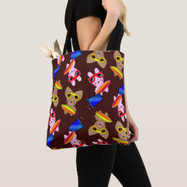 Bolso De Tela Conejo dulce al estilo japonés Kawaii con Fox