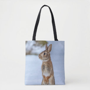 Bolso De Tela Conejo en la nieve
