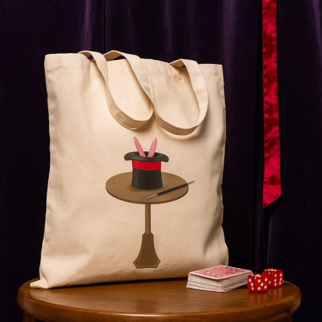 Bolso De Tela Conejo Mágico en Sombrero con Varita (Subido por el creador)